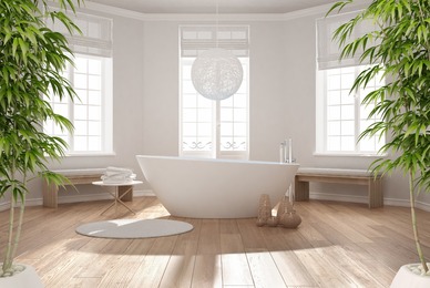 Décorateur de salle de bain zen